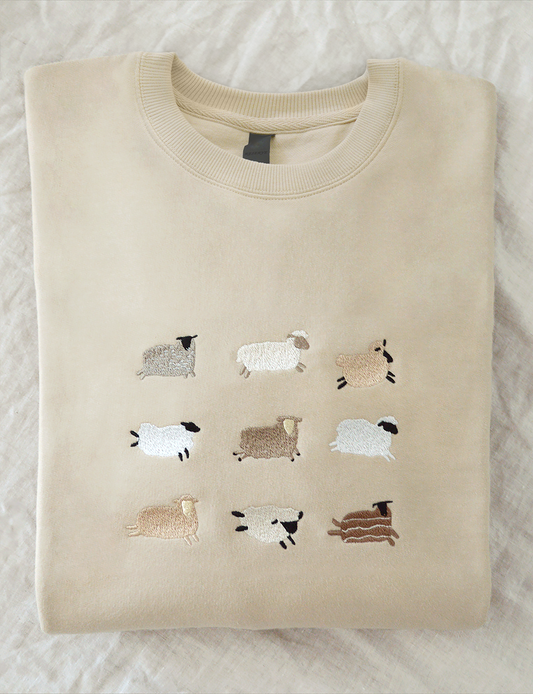 Lost Sheep Embroidered Sweatshirt