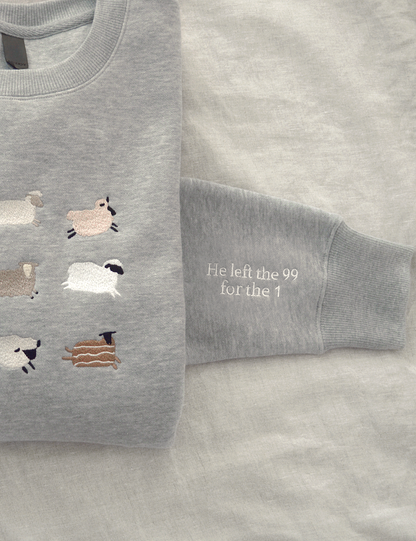 Lost Sheep Embroidered Sweatshirt