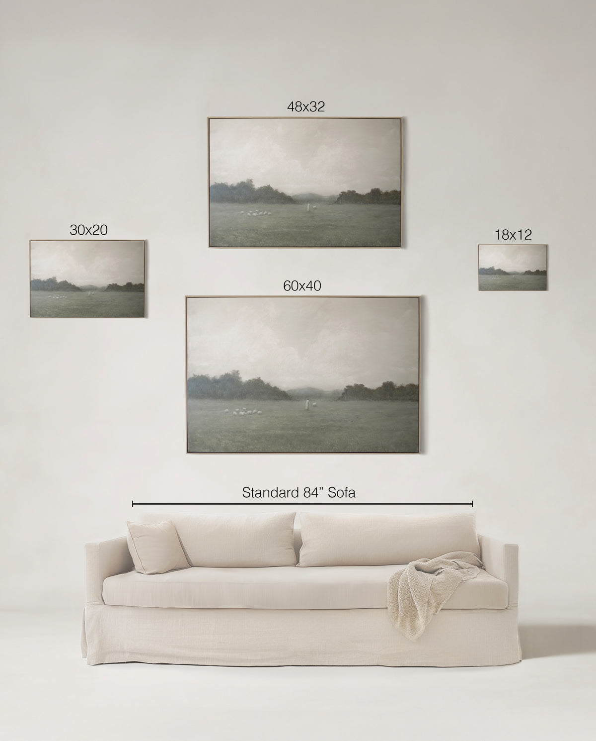 The Lord Is My Shepherd, soft olive and sage, view 26