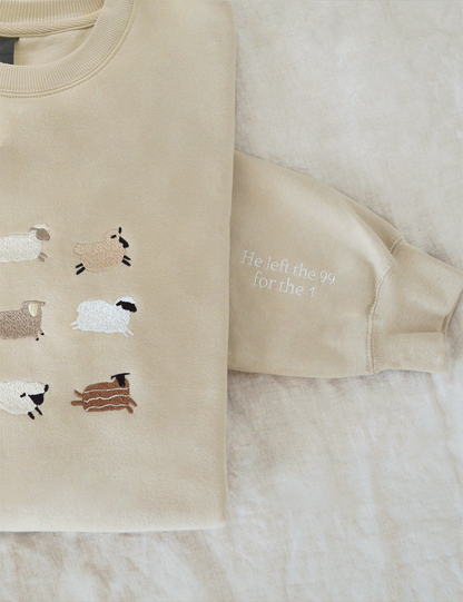 Lost Sheep Embroidered Sweatshirt