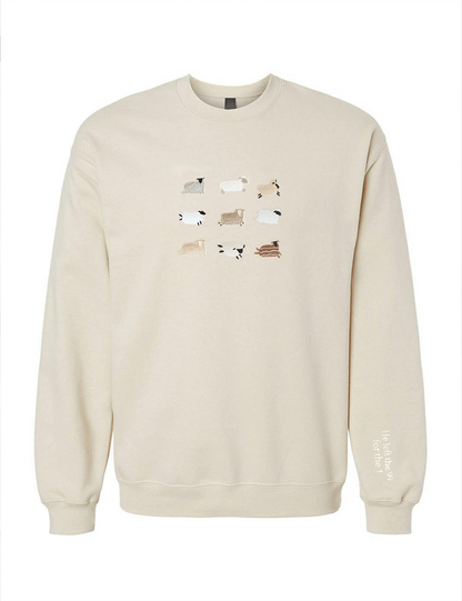 Lost Sheep Embroidered Sweatshirt