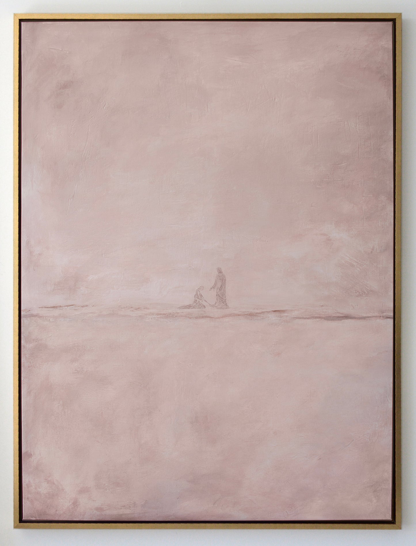 Jesus Heals the Bleeding Woman—Pastel Pink