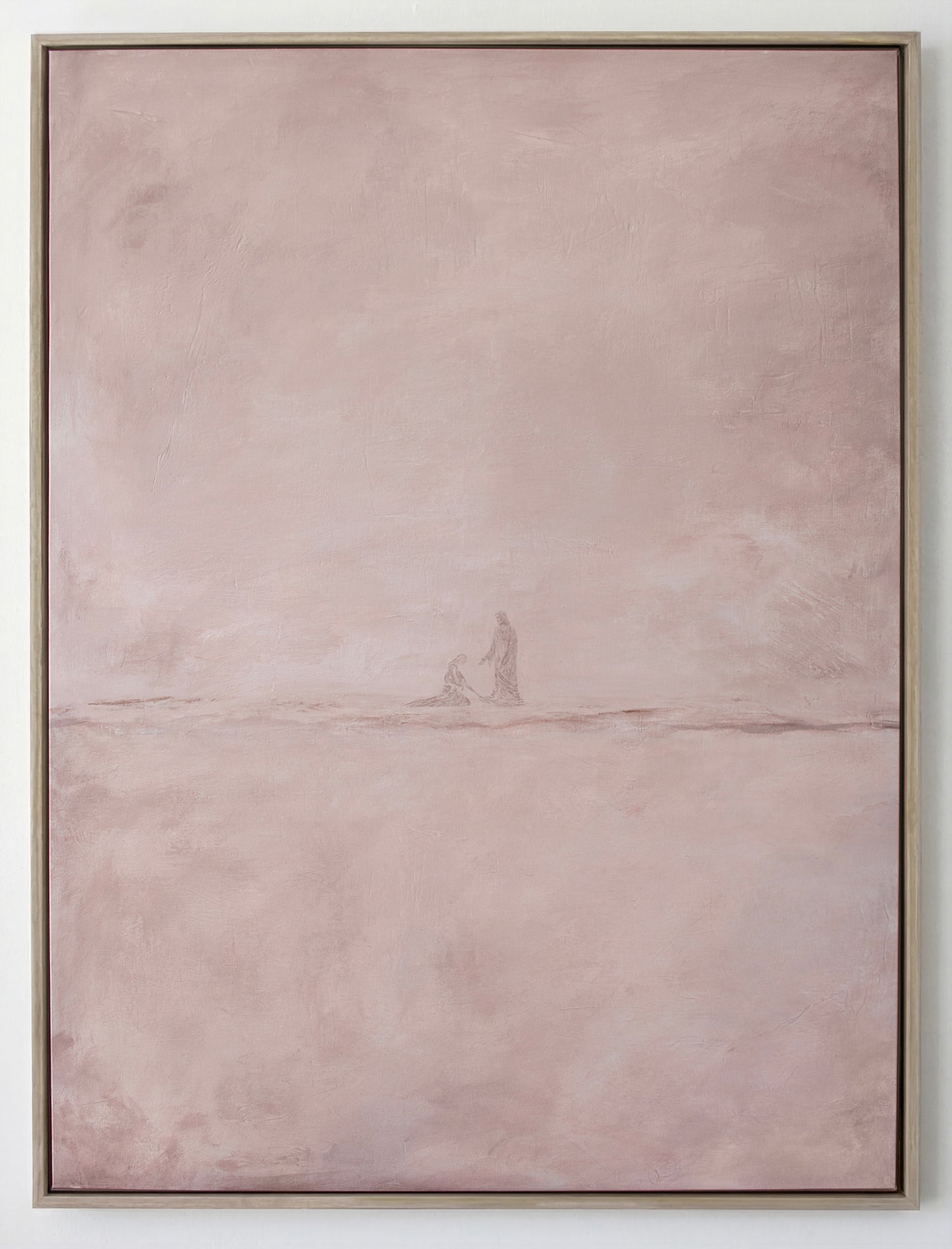 Jesus Heals the Bleeding Woman—Pastel Pink