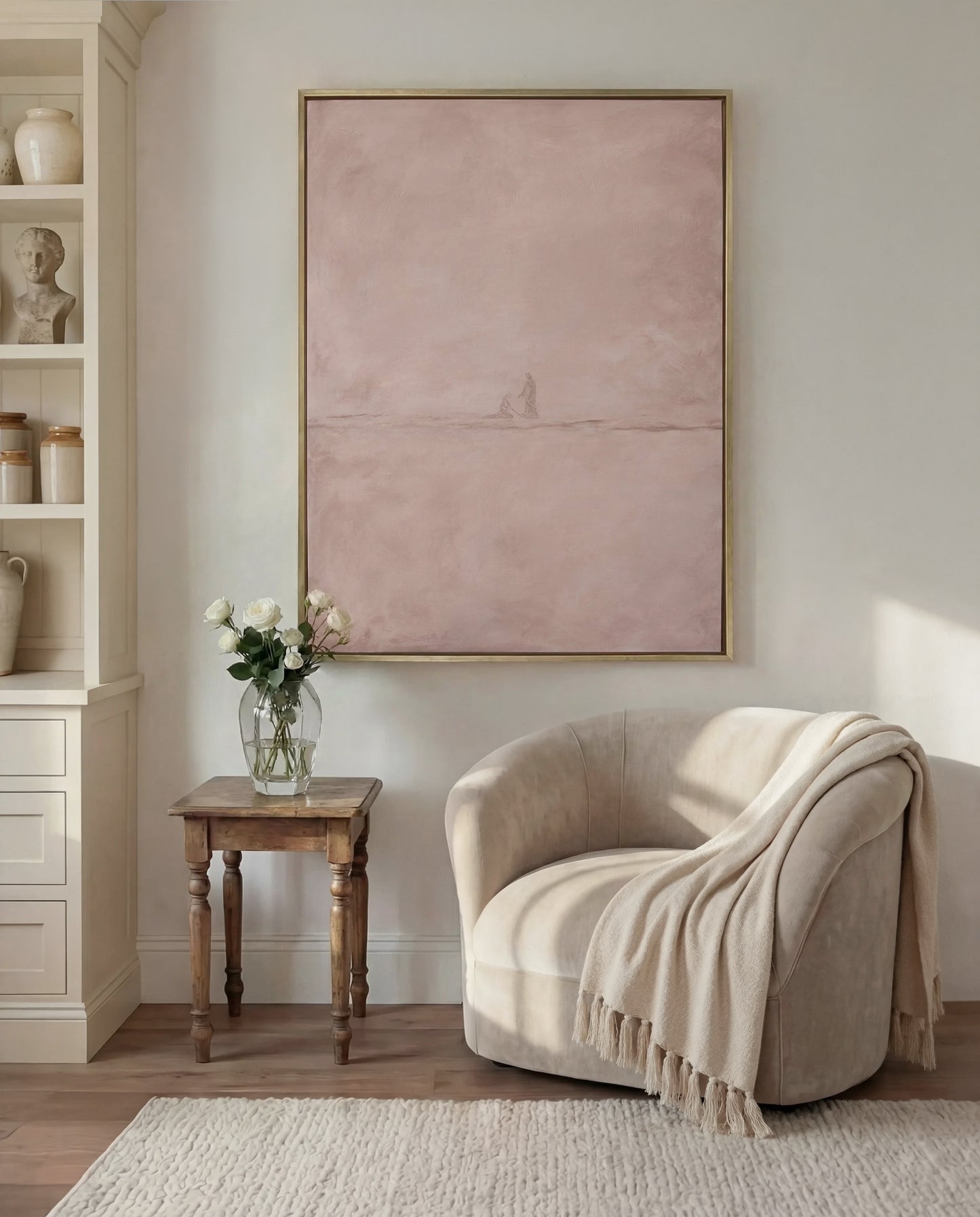 Jesus Heals the Bleeding Woman—Pastel Pink