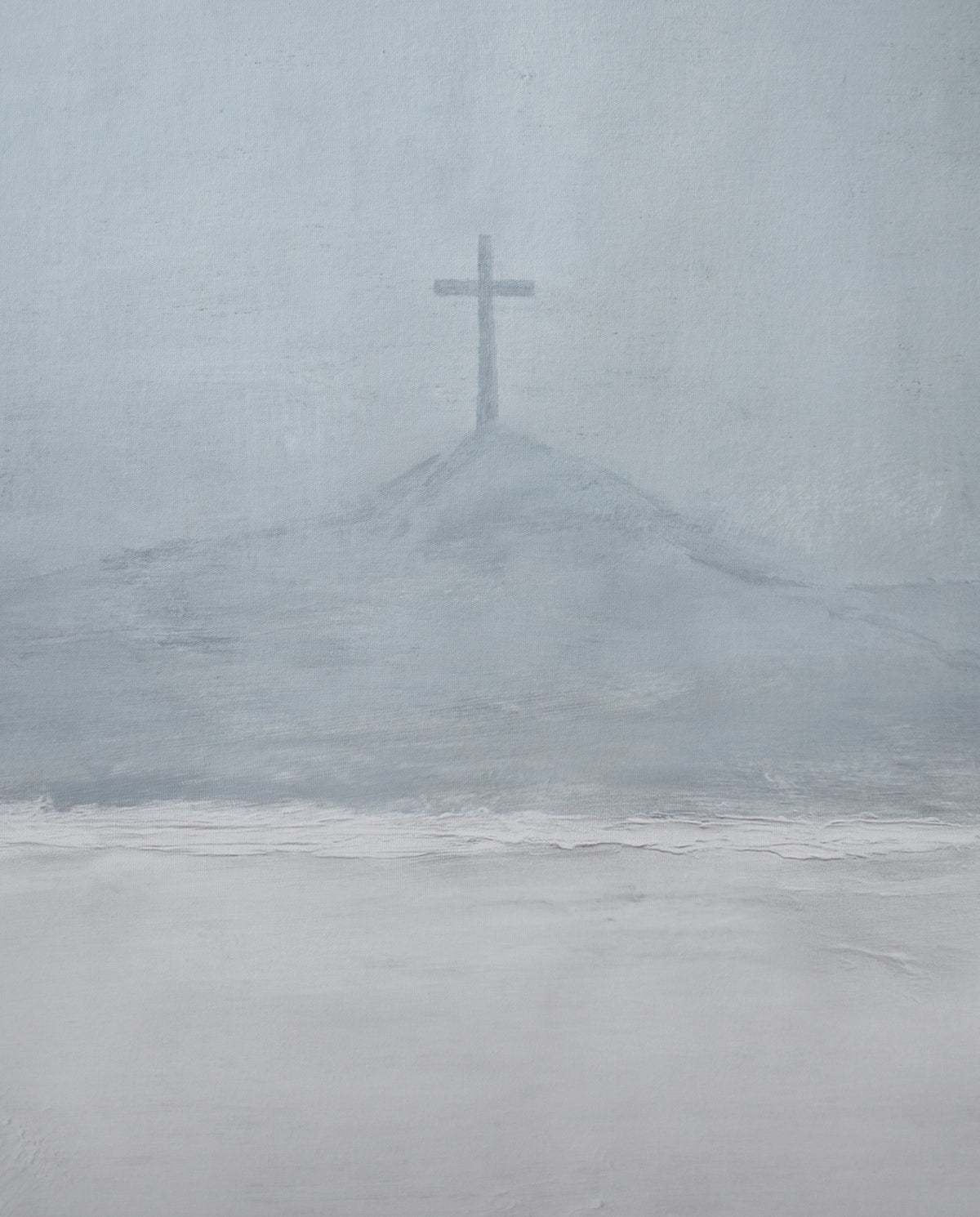 Cross On The Hill — Soft Blue