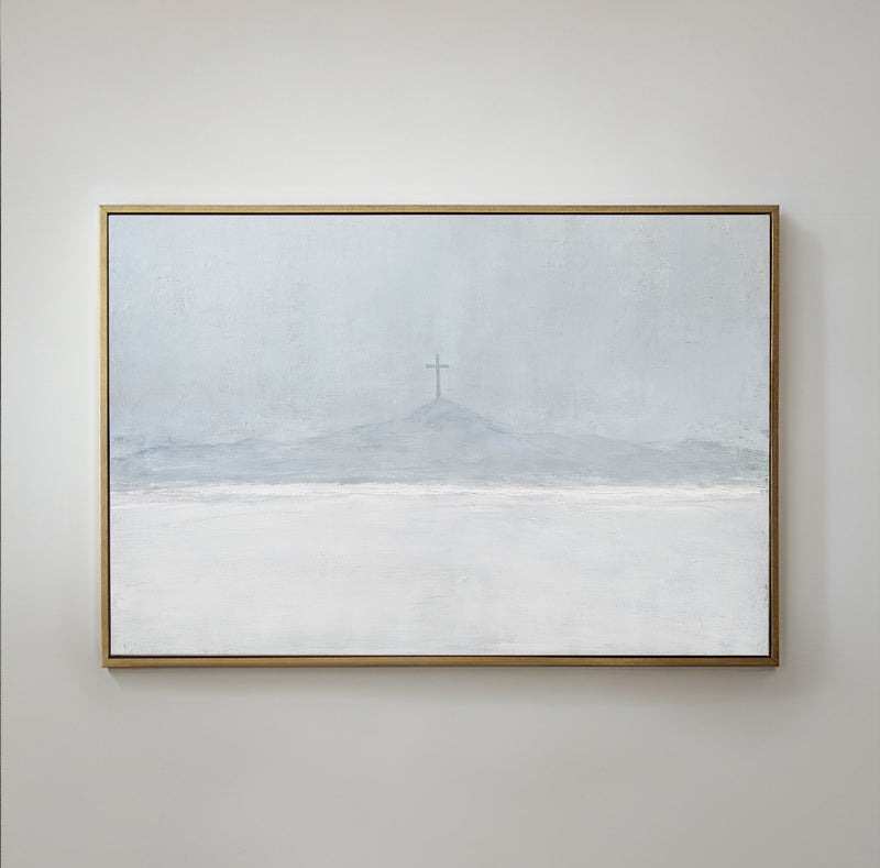Cross On The Hill — Soft Blue