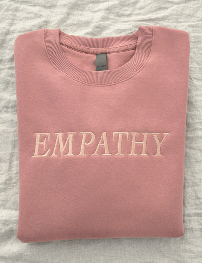 Empathy embroidered sweatshirt sale