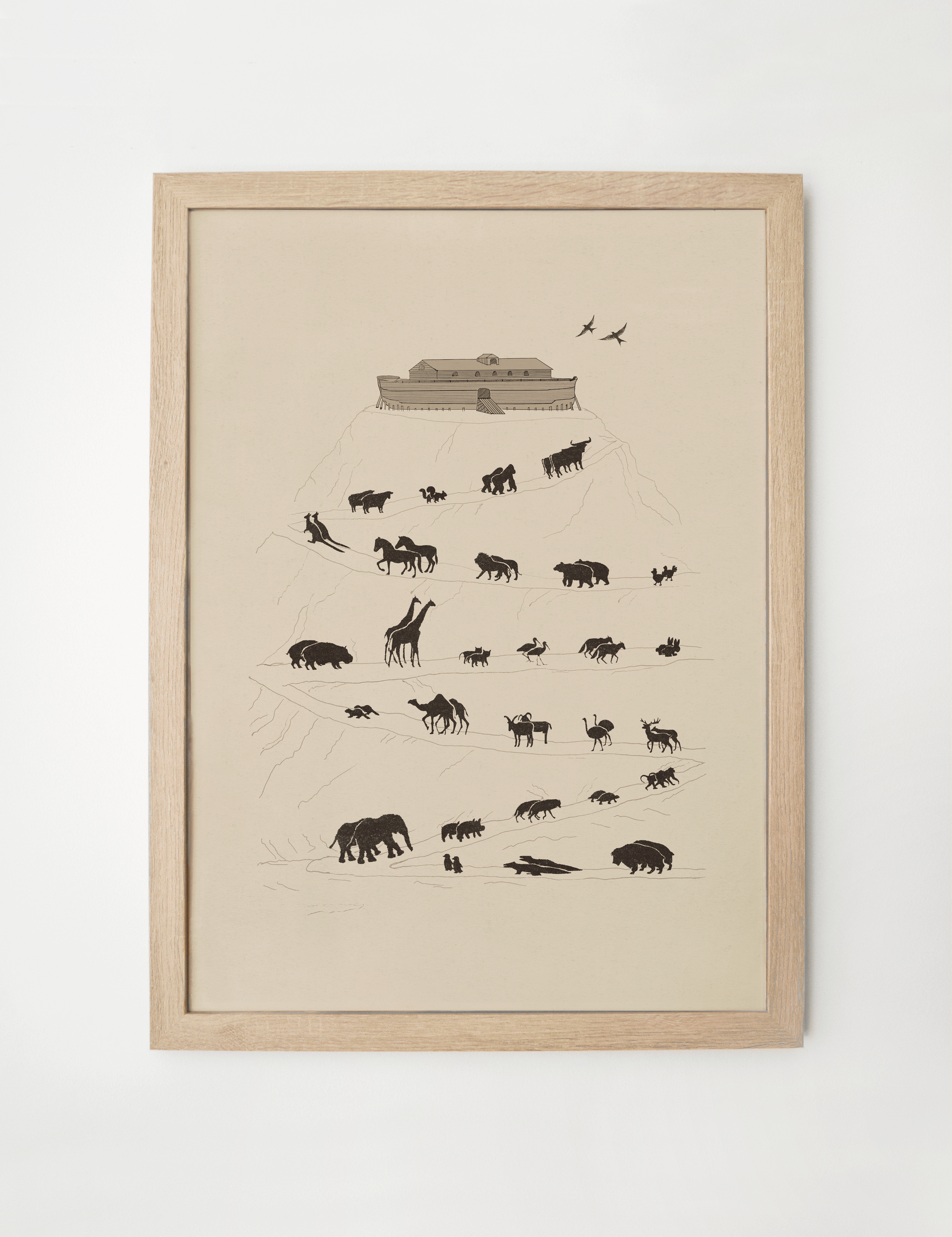 Noah's Ark | Christian Wall Art | Animals & Peaceful Neutral