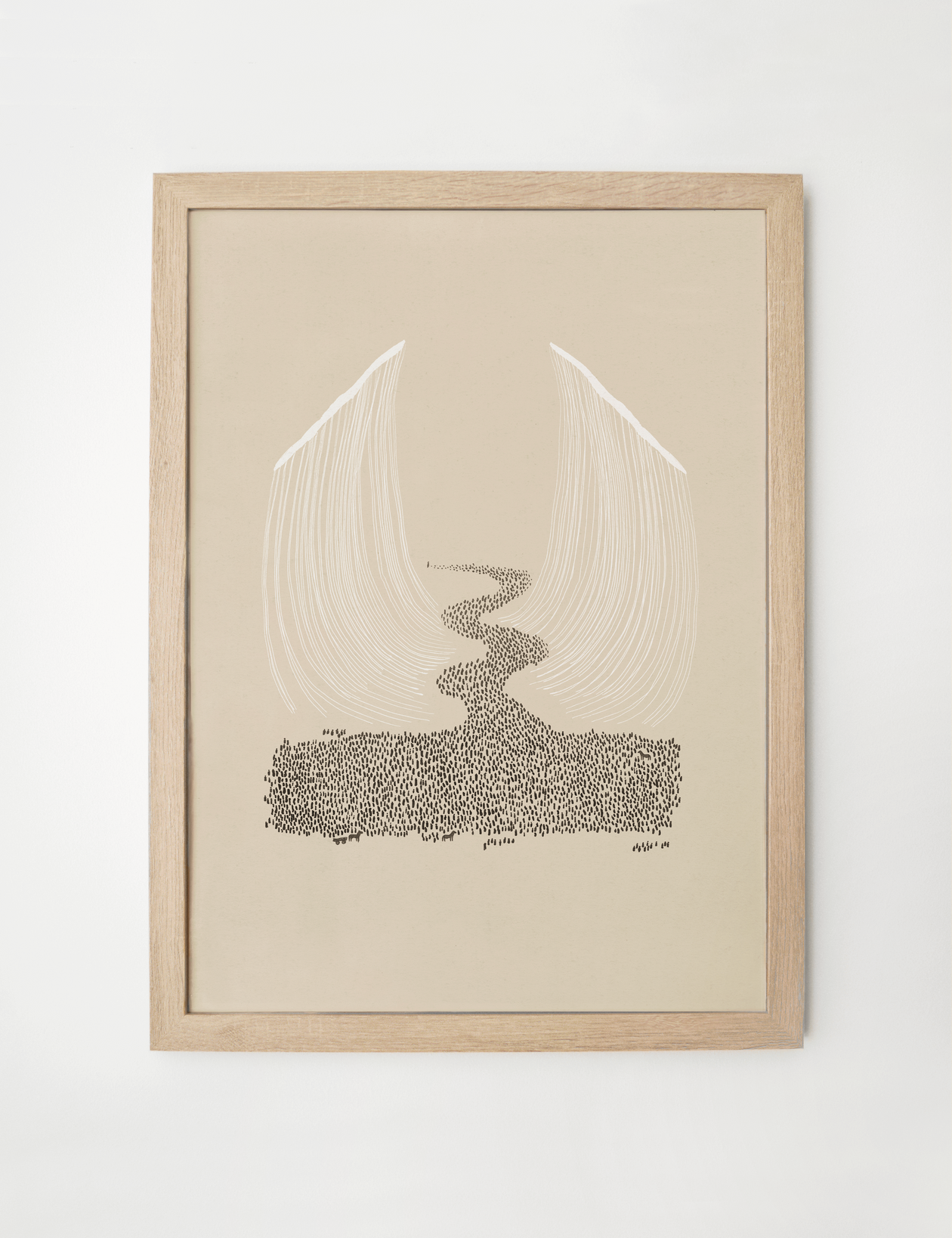 Moses & the Parting of the Red Sea | Framed Art Print | Exodus 14