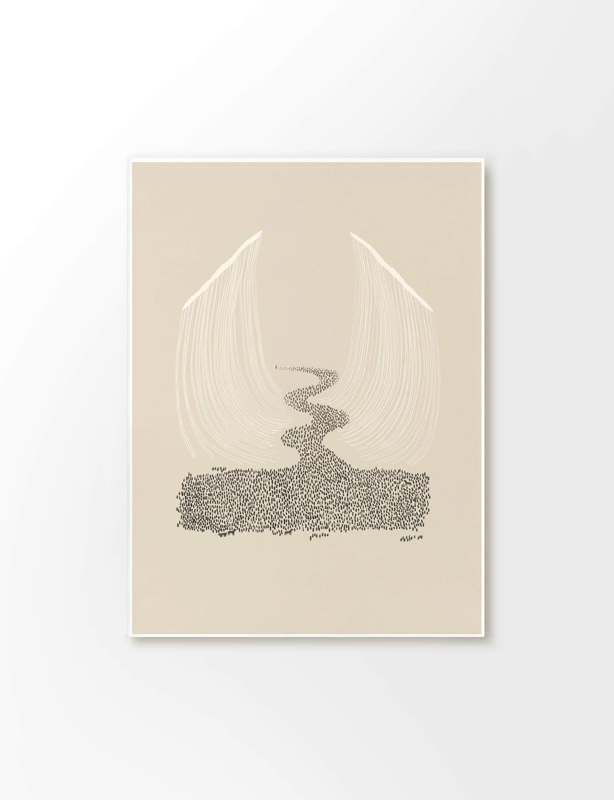 Moses & the Parting of the Red Sea | Framed Art Print | Exodus 14